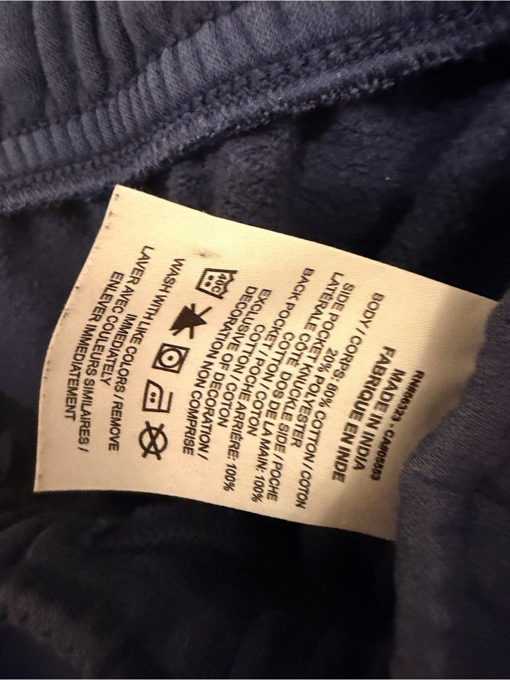 Nike Navy Blue Joggers with White Swoosh Tag Size L - Picture 5 of 5